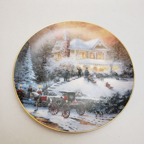 Other - Thomas Kinkade Plate All Friends are Welcome